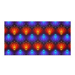 Light Background Colorful Abstract Satin Wrap by Wegoenart