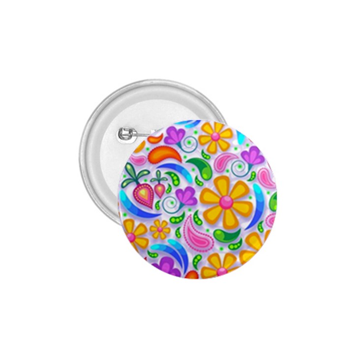 Floral Paisley Background Flower 1.75  Buttons