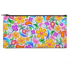 Floral Paisley Background Flower Pencil Cases by Wegoenart