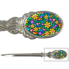 Floral Paisley Background Flowers Letter Opener by Wegoenart