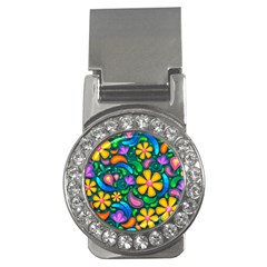 Floral Paisley Background Flowers Money Clips (cz)  by Wegoenart