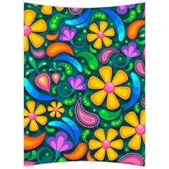 Floral Paisley Background Flowers Back Support Cushion by Wegoenart