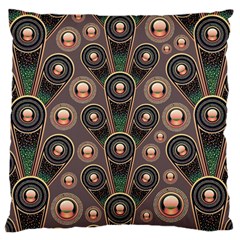 Background Abstract Pattern Green Large Cushion Case (two Sides) by Wegoenart