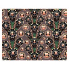 Background Abstract Pattern Green Double Sided Flano Blanket (medium)  by Wegoenart