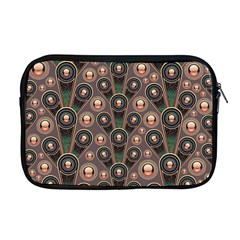 Background Abstract Pattern Green Apple Macbook Pro 17  Zipper Case by Wegoenart