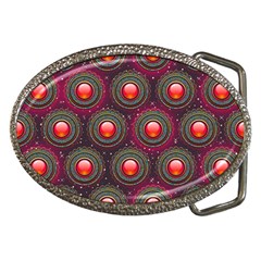 Abstract Circle Gem Pattern Belt Buckles by Wegoenart