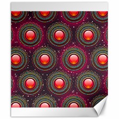 Abstract Circle Gem Pattern Canvas 20  X 24  by Wegoenart