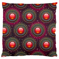 Abstract Circle Gem Pattern Standard Flano Cushion Case (two Sides) by Wegoenart