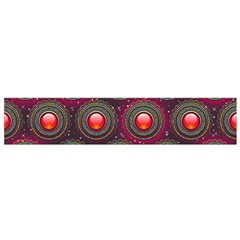 Abstract Circle Gem Pattern Small Flano Scarf by Wegoenart