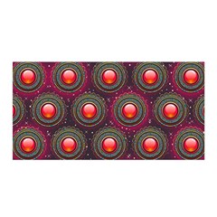 Abstract Circle Gem Pattern Satin Wrap by Wegoenart