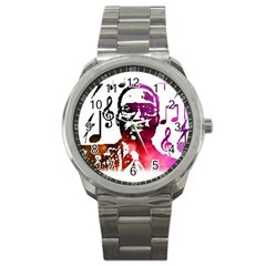 Befunky Mgclothingstore Jpg Sport Metal Watch by mgfiretestedshop