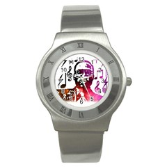 Befunky Mgclothingstore Jpg Stainless Steel Watch by mgfiretestedshop