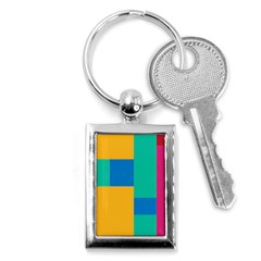 Unique Background Abstract Key Chains (Rectangle) 