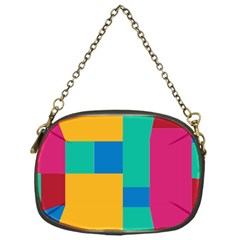 Unique Background Abstract Chain Purse (one Side)