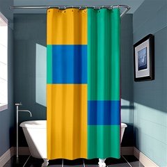 Unique Background Abstract Shower Curtain 36  x 72  (Stall) 