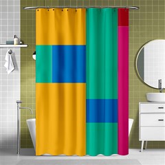 Unique Background Abstract Shower Curtain 48  x 72  (Small) 