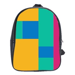 Unique Background Abstract School Bag (XL)