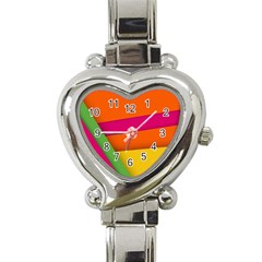 Background Abstract Heart Italian Charm Watch by Wegoenart