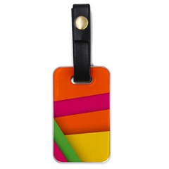 Background Abstract Luggage Tags (one Side)  by Wegoenart