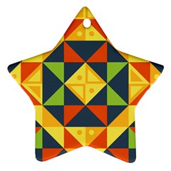 Background Geometric Color Ornament (Star)