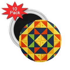 Background Geometric Color 2.25  Magnets (10 pack) 