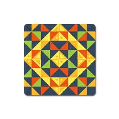 Background Geometric Color Square Magnet by Wegoenart