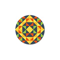 Background Geometric Color Golf Ball Marker