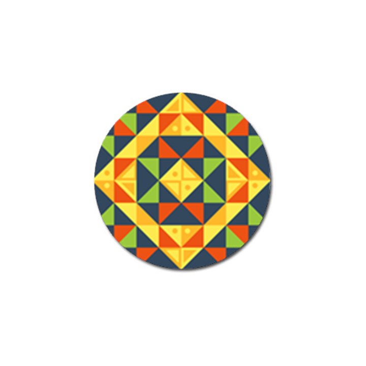 Background Geometric Color Golf Ball Marker