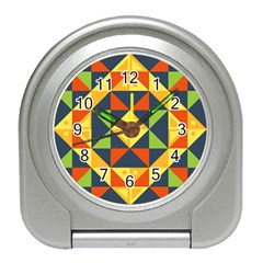 Background Geometric Color Travel Alarm Clock