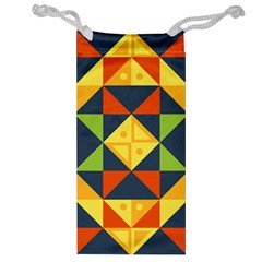 Background Geometric Color Jewelry Bag