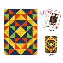 Background Geometric Color Playing Cards Single Design