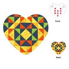 Background Geometric Color Playing Cards (Heart)