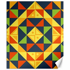 Background Geometric Color Canvas 8  x 10 