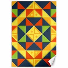 Background Geometric Color Canvas 12  x 18 