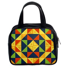 Background Geometric Color Classic Handbag (Two Sides)