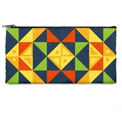 Background Geometric Color Pencil Cases