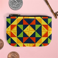 Background Geometric Color Mini Coin Purse