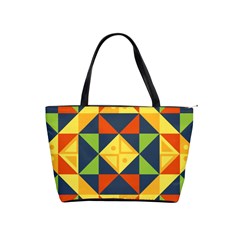 Background Geometric Color Classic Shoulder Handbag