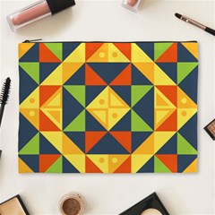 Background Geometric Color Cosmetic Bag (XL)