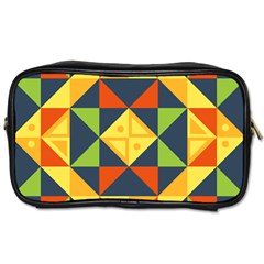 Background Geometric Color Toiletries Bag (One Side)