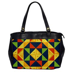 Background Geometric Color Oversize Office Handbag