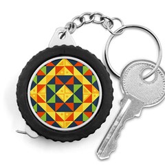 Background Geometric Color Measuring Tape