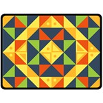 Background Geometric Color Fleece Blanket (Large)  80 x60  Blanket Front