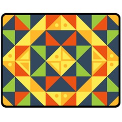 Background Geometric Color Fleece Blanket (Medium) 