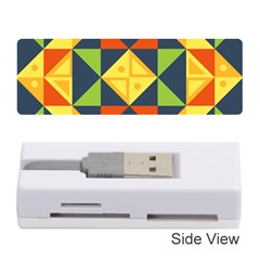 Background Geometric Color Memory Card Reader (stick) by Wegoenart