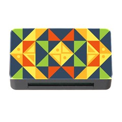 Background Geometric Color Memory Card Reader With Cf by Wegoenart