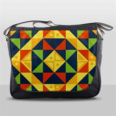 Background Geometric Color Messenger Bag