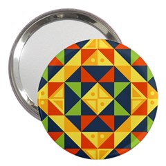 Background Geometric Color 3  Handbag Mirrors by Wegoenart