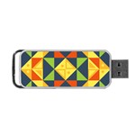 Background Geometric Color Portable USB Flash (Two Sides) Front