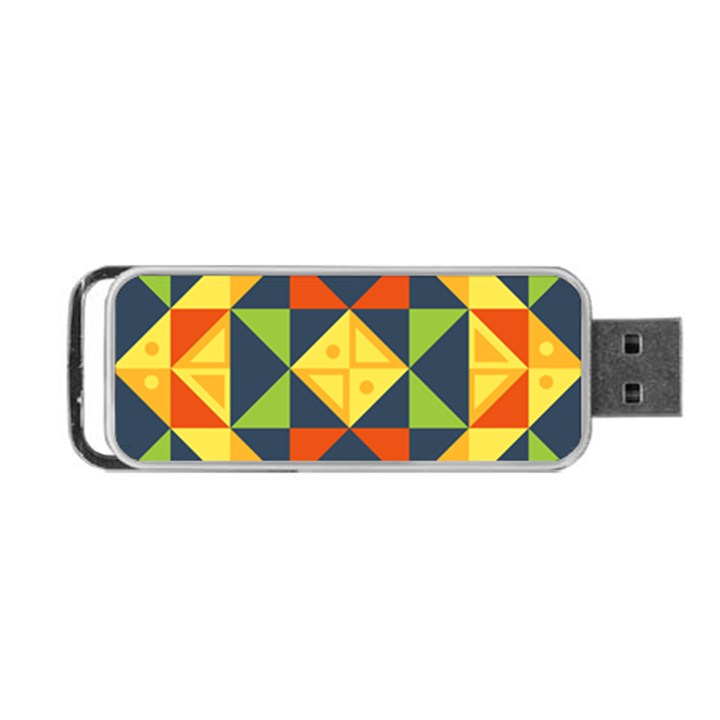 Background Geometric Color Portable USB Flash (Two Sides)